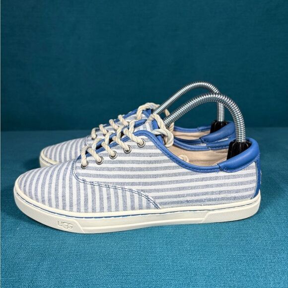 Size 8 - Women’s UGG Ryan II blue stripes shoes - Picture 1 of 8
